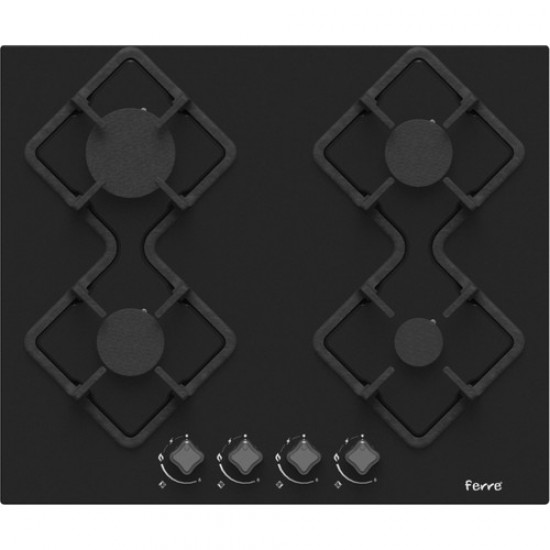 Ferre KA007 Siyah Cam Ankastre Ocak
