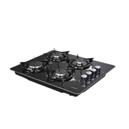 Luxell Lx 40 Tshdf 4 Gözü D.Gazlı Siyah Oval Cam Setüstü Ocak