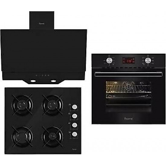 Ferre Black Grande Siyah Cam Dijital Set D016+2140+8002